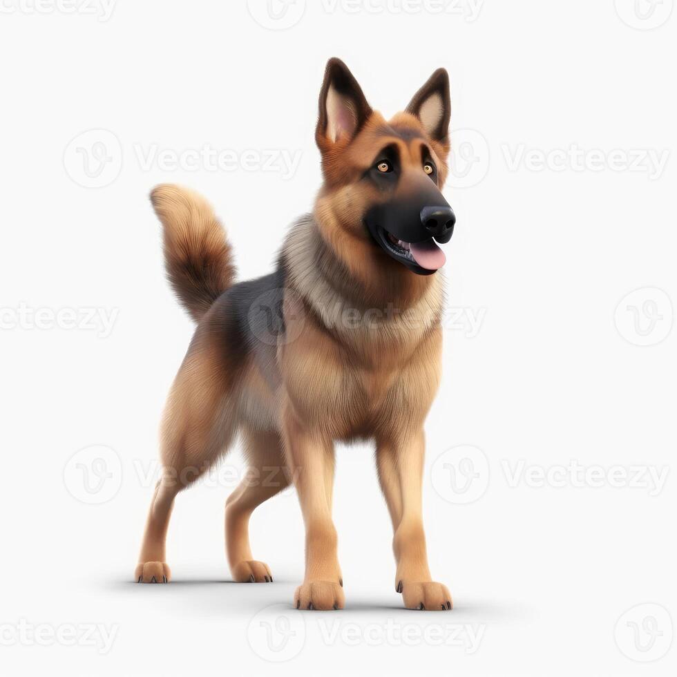 German shepherd in anime style generative AI 22799072 Stock Photo at ...