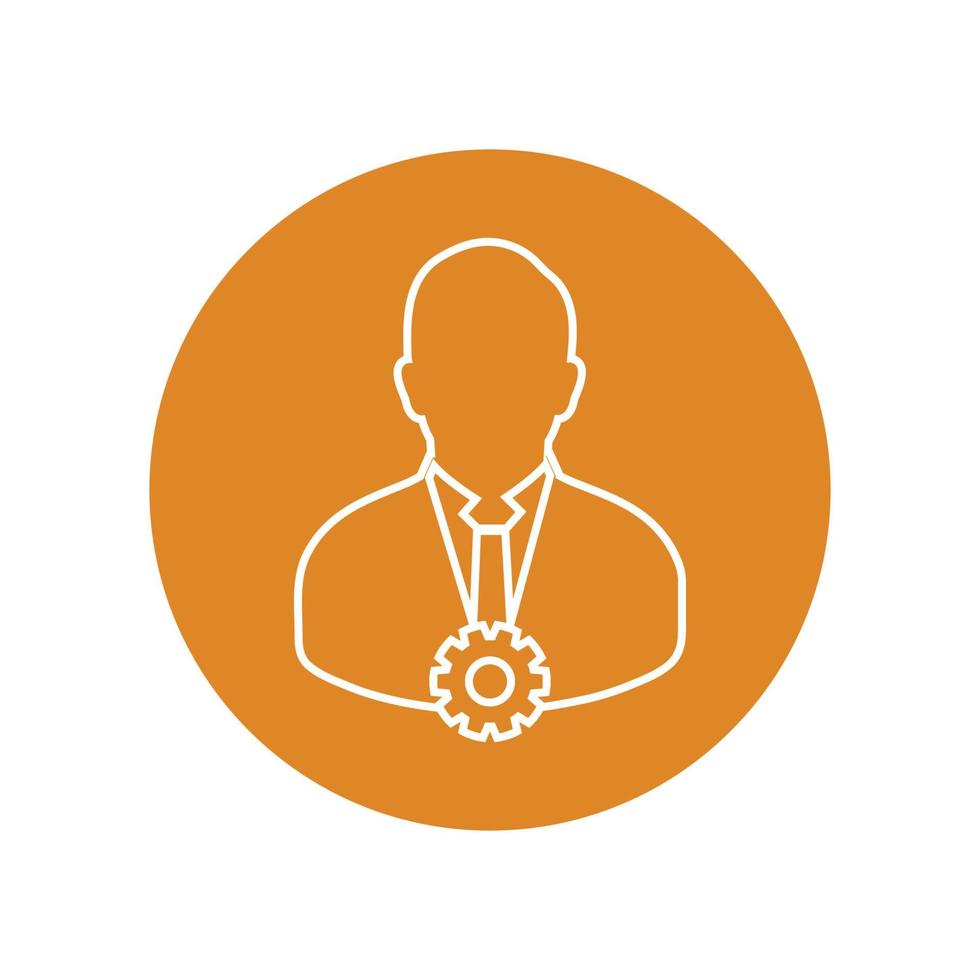 Account Security Icon. Colorful  Rounded style Button vector EPS.