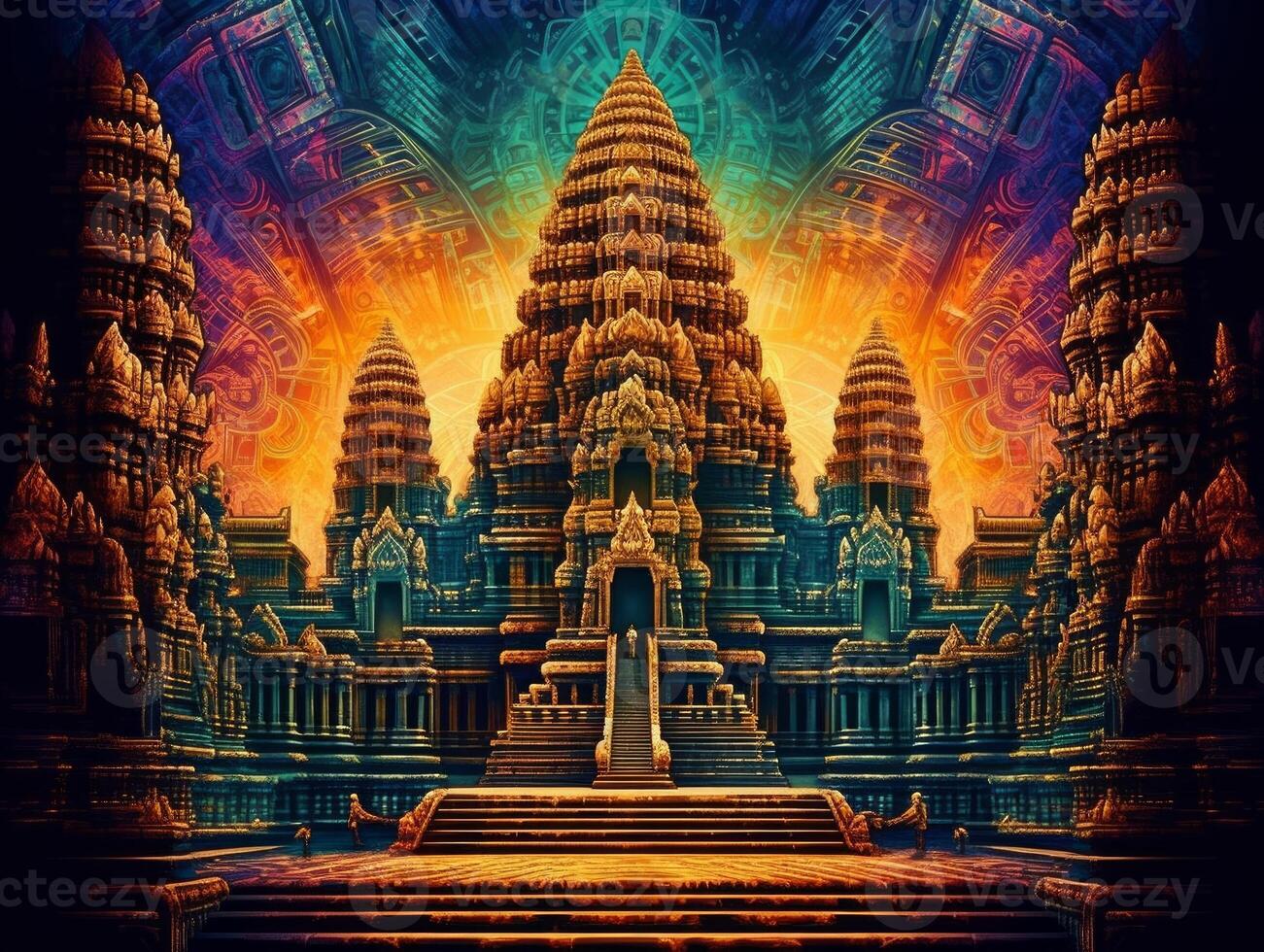 Angkor Wat Indian Mythology South temple photo