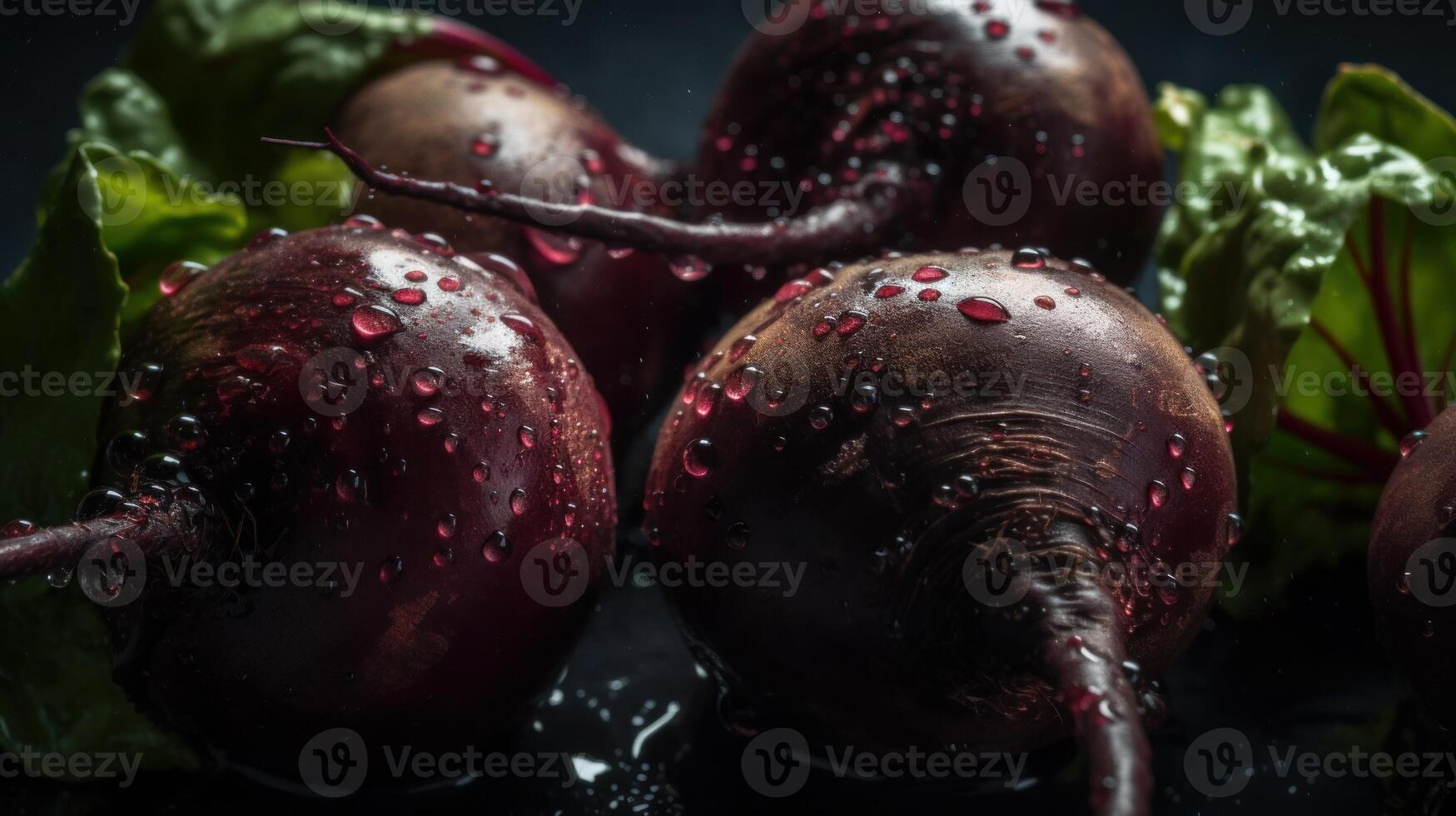 Beets seamless background visible drops of water photo