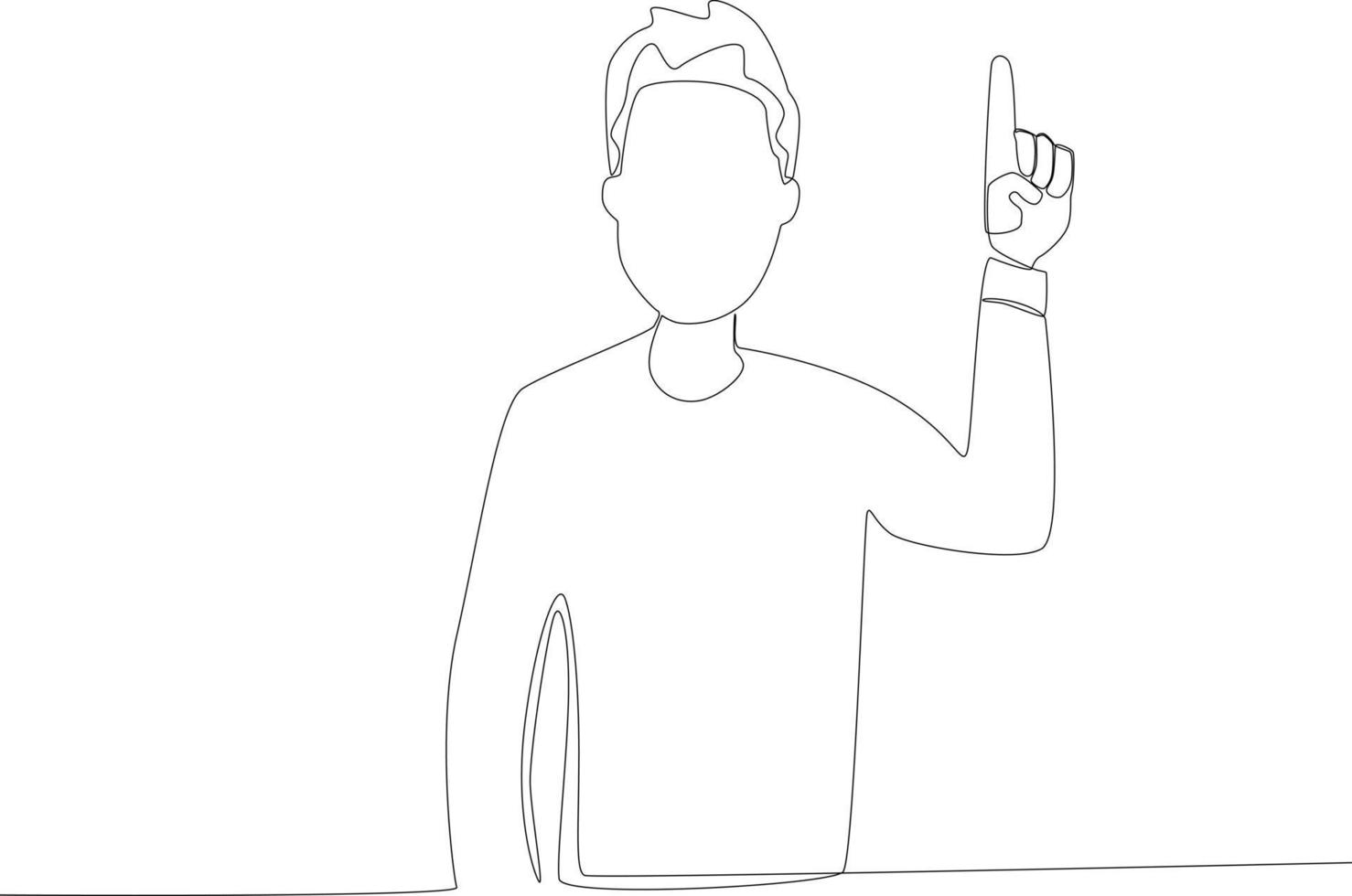 A man raises her index finger when called by the voting committee vector