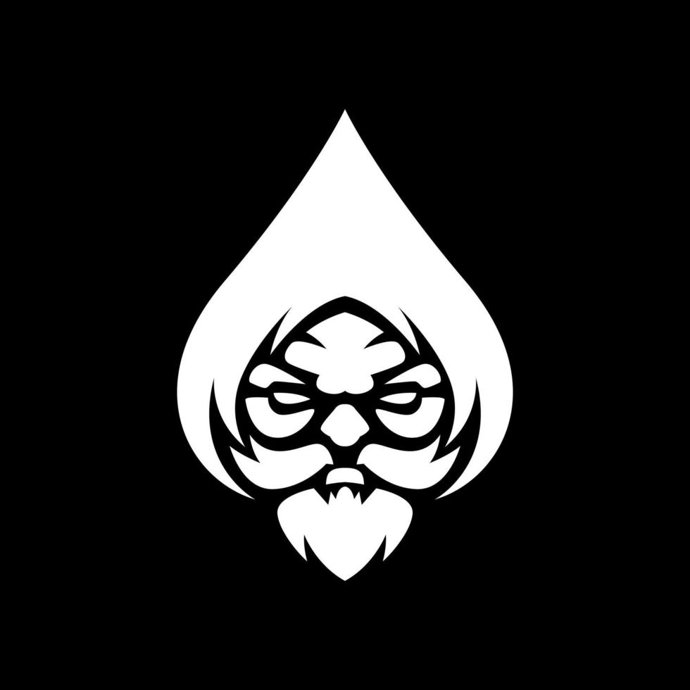 Wizard Spade Logo Design Templates vector