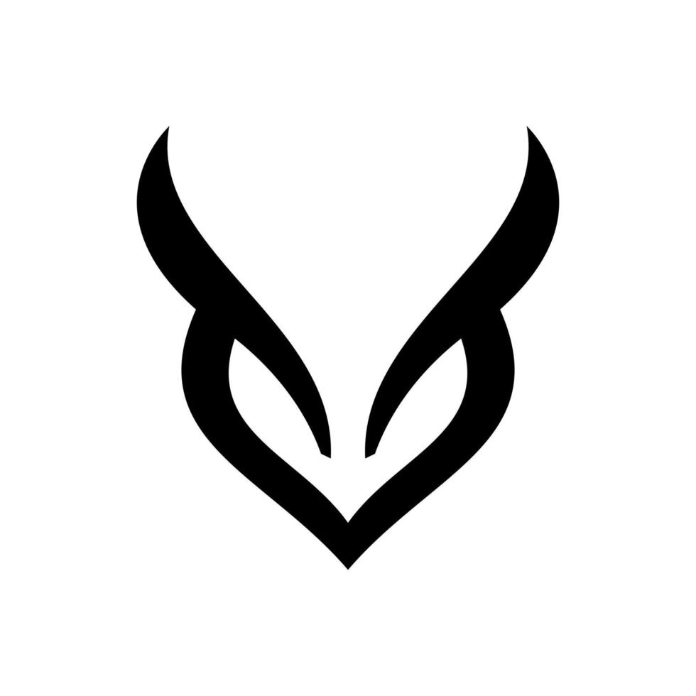 Owl Love Logo Minimalist Templates vector