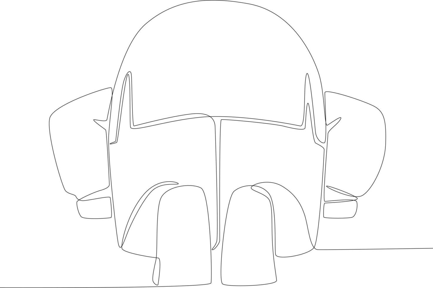 Back view of a child prostrating vector