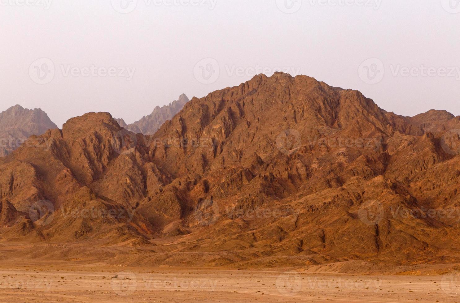 mountain range on Sinai Peninsula photo