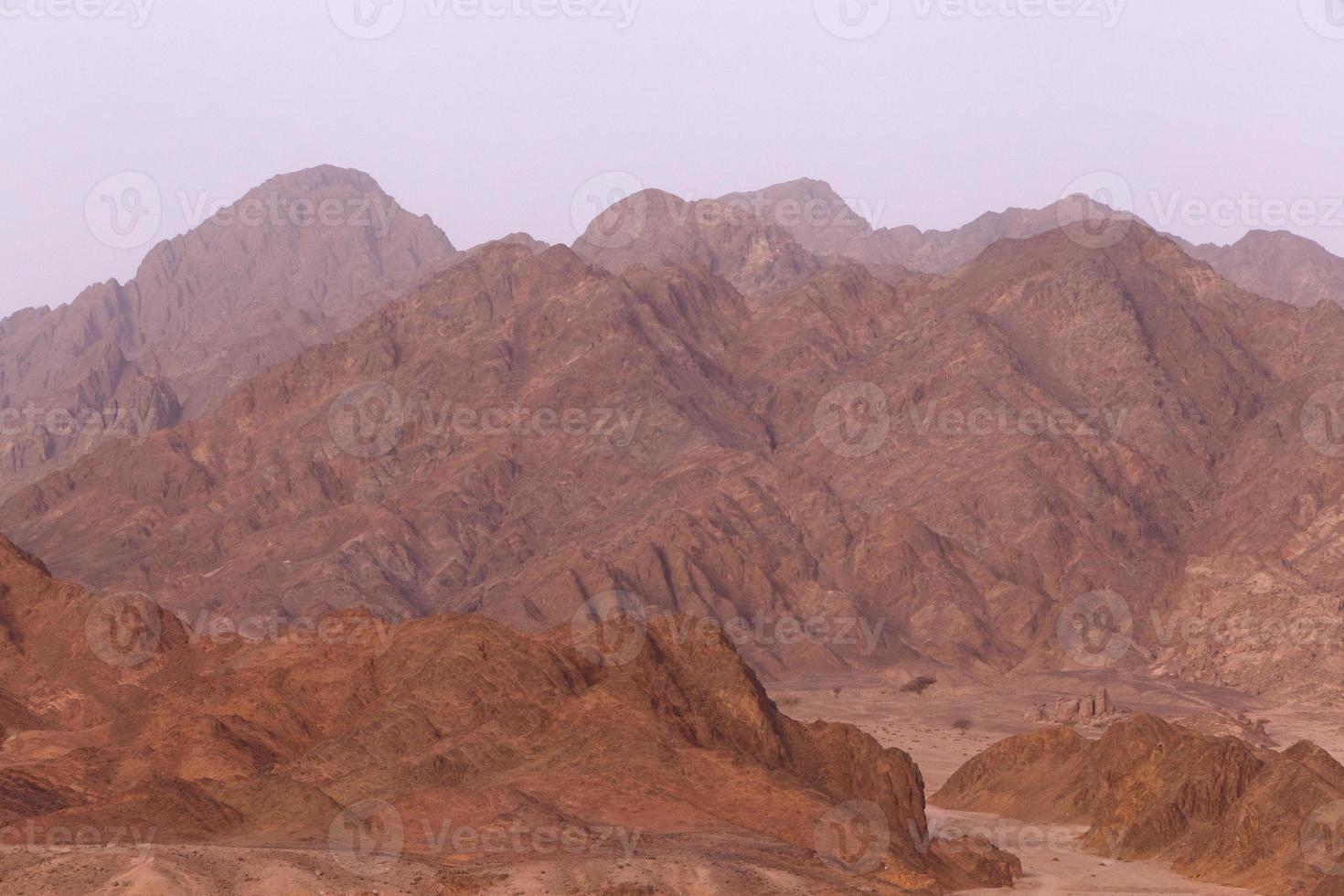 view on mountains at Sinai peninsula, Egypt photo