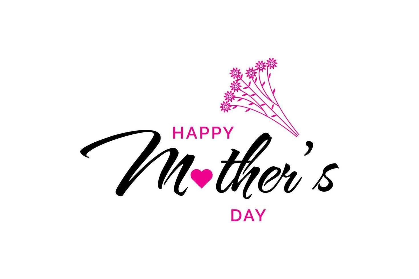 Happy Mother's Day Greeting Card vector