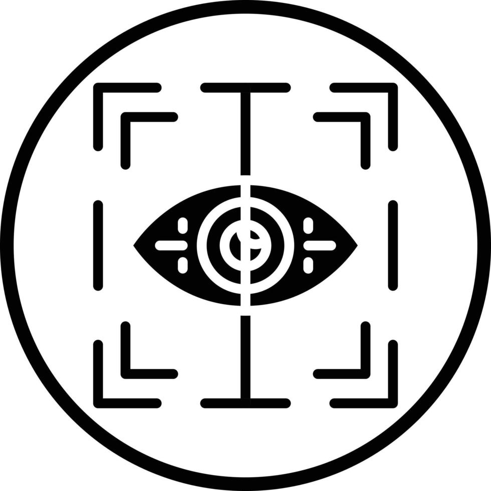 Eye Scanner Vector Icon Design