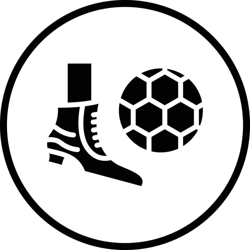 Soccer Free Kick Vector Icon Design