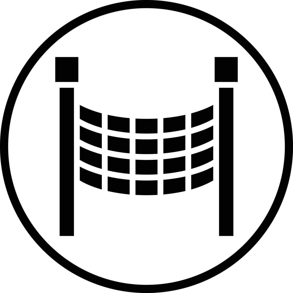 Volleyball Net Vector Icon Design
