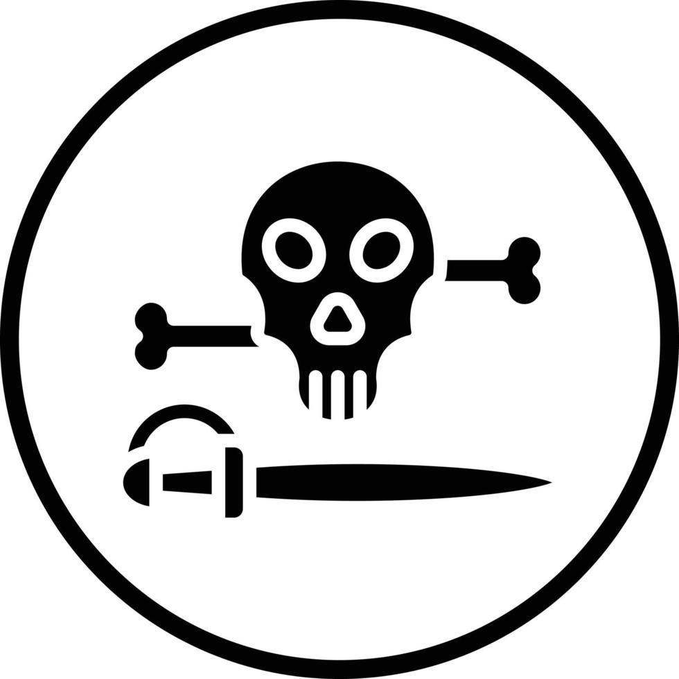 pirata peligro vector icono diseño