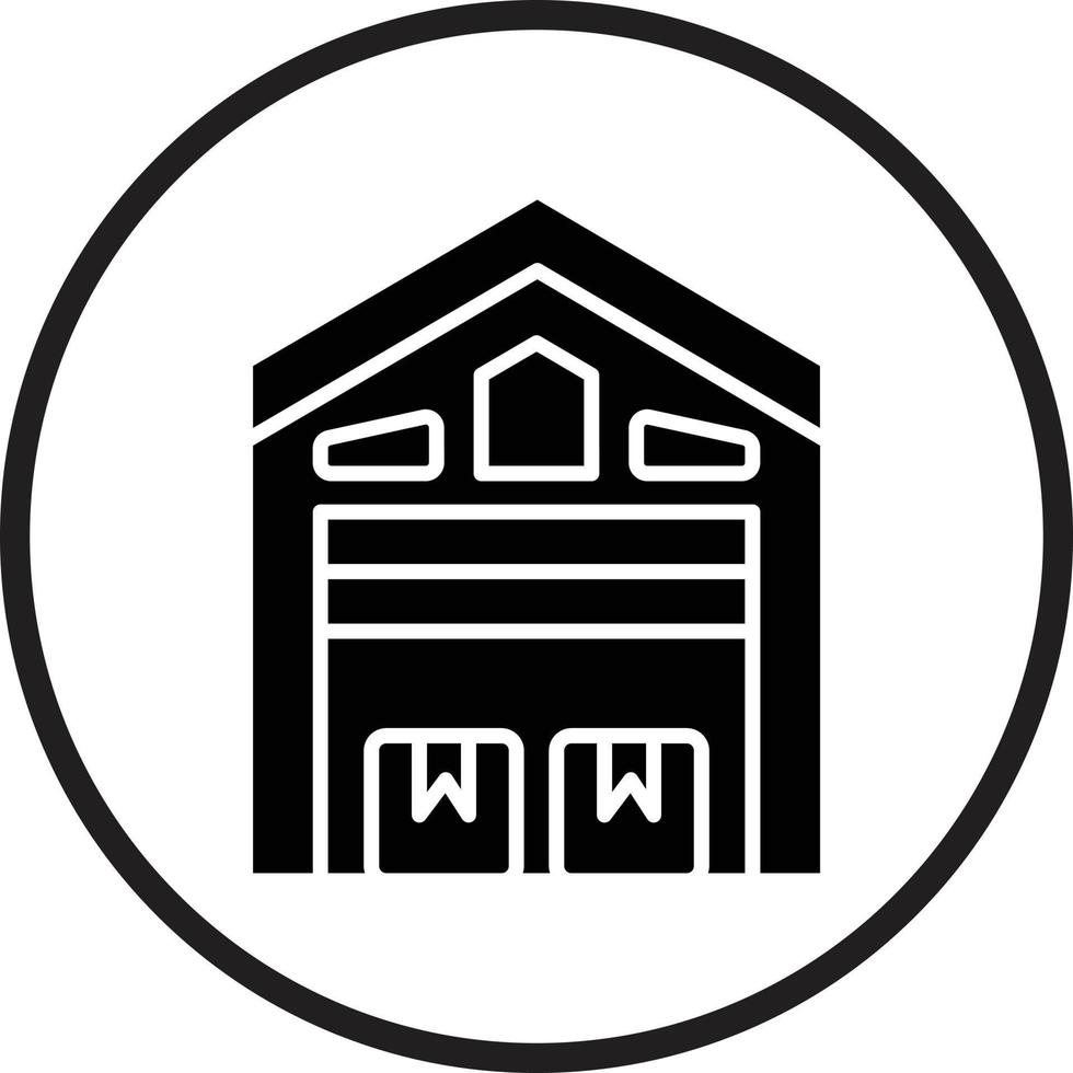 Warehouse Vector Icon Design