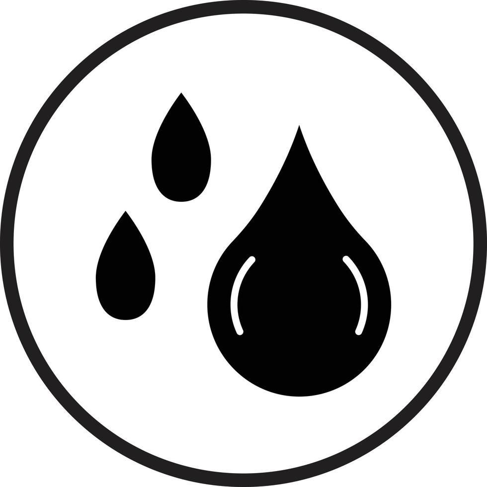Water Drops Vector Icon Design