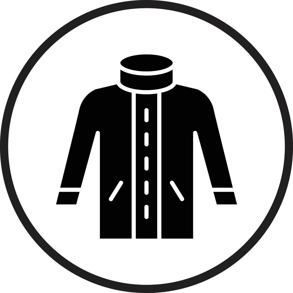 Winter Coat Vector Icon Design