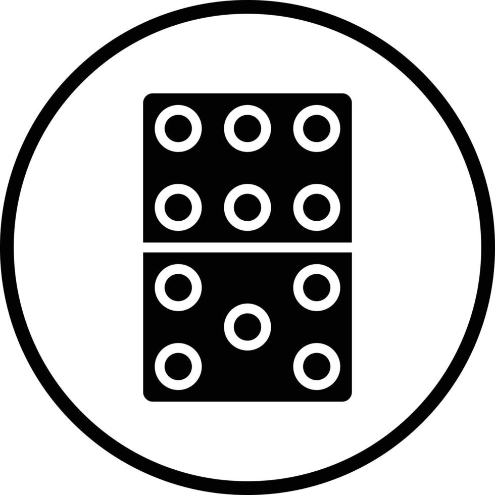 Domino Vector Icon Design