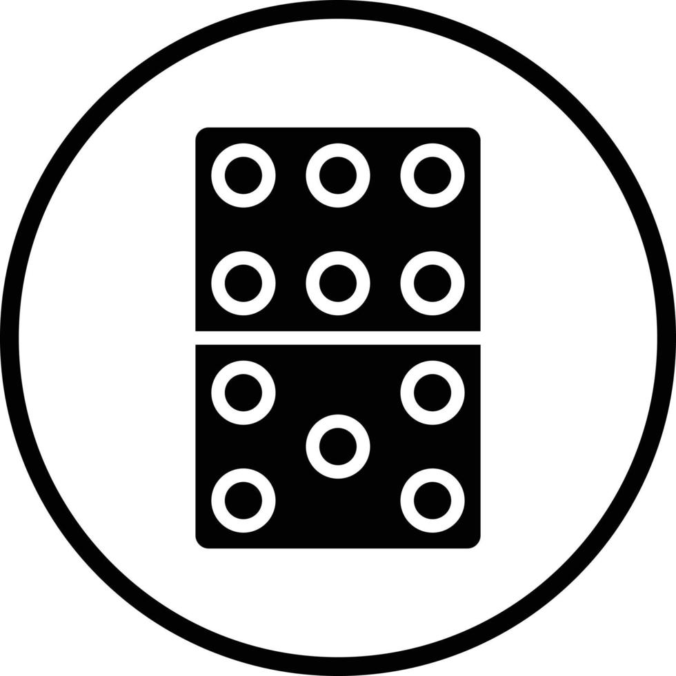 Domino Vector Icon Design