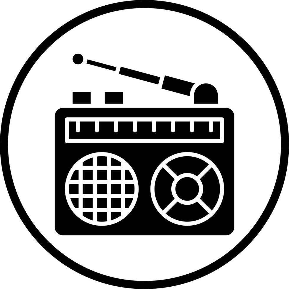 diseño de icono de vector de radio