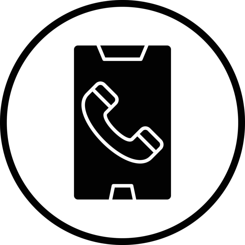 Mobile Call Vector Icon Design