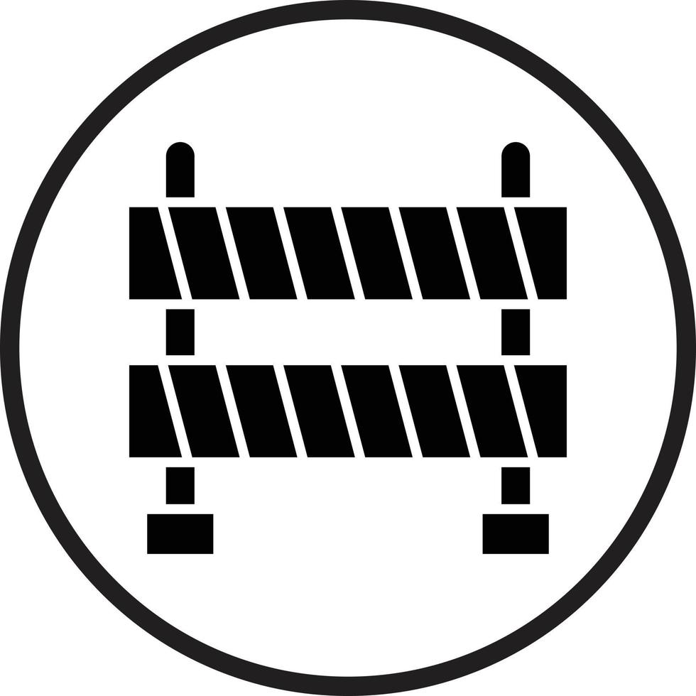 Road Barrier Vector Icon Design
