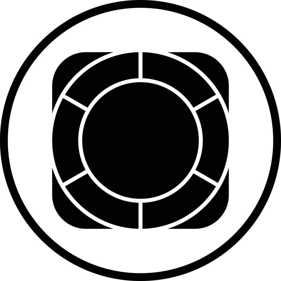 Life Raft Vector Icon Design