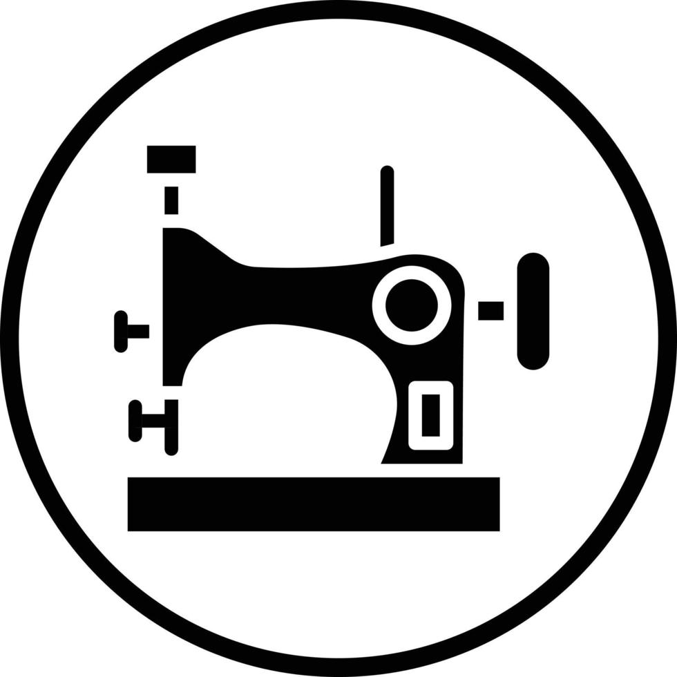 diseño de icono de vector de máquina de coser