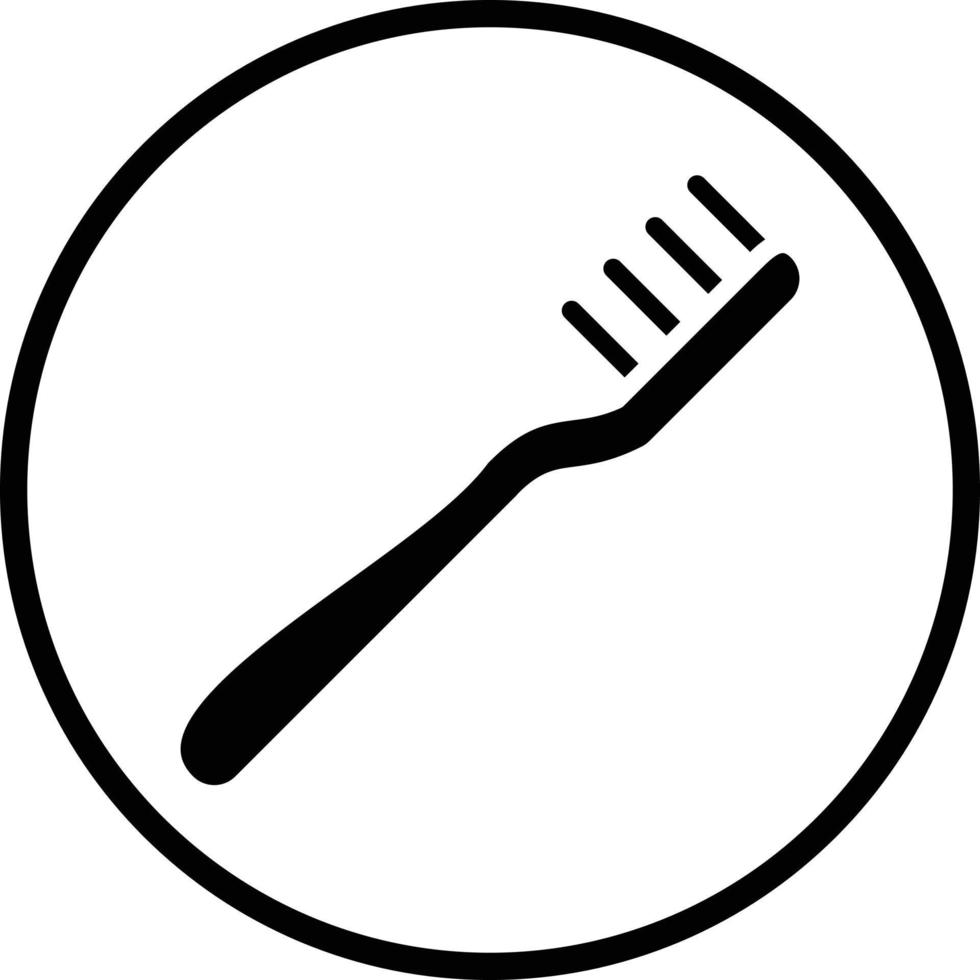 Tooth Brushes Vector Icon Design