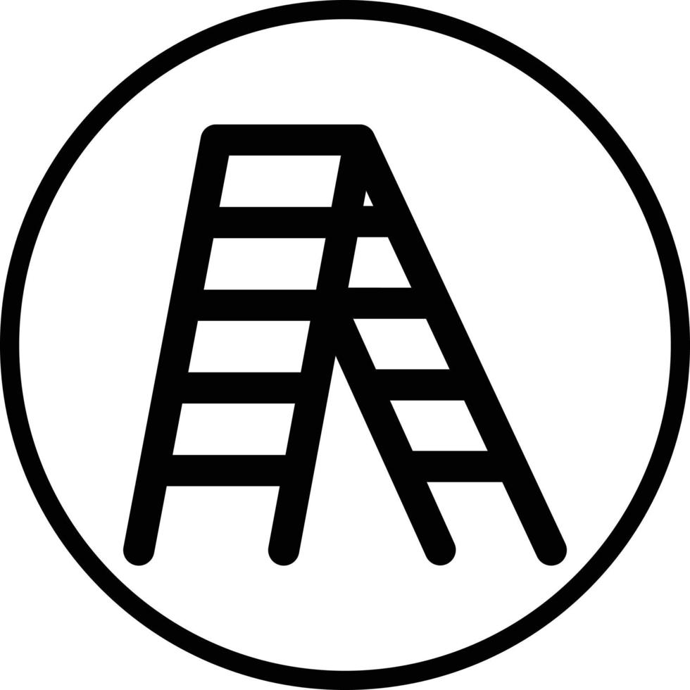 Stepladder Vector Icon Design