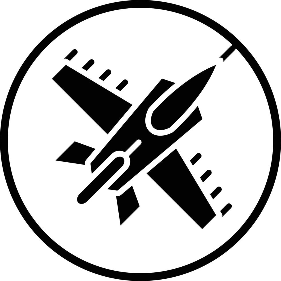 Army Jet Vector Icon Design