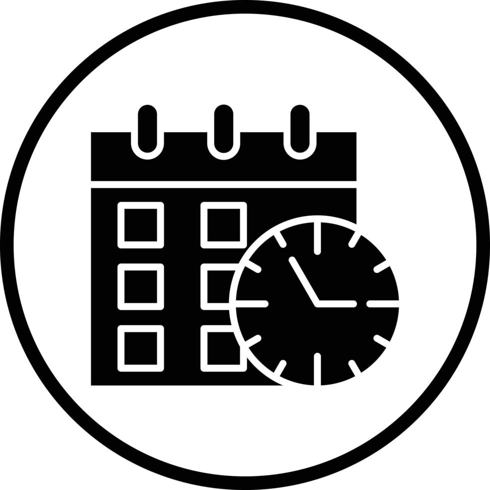 diseño de icono de vector de horario