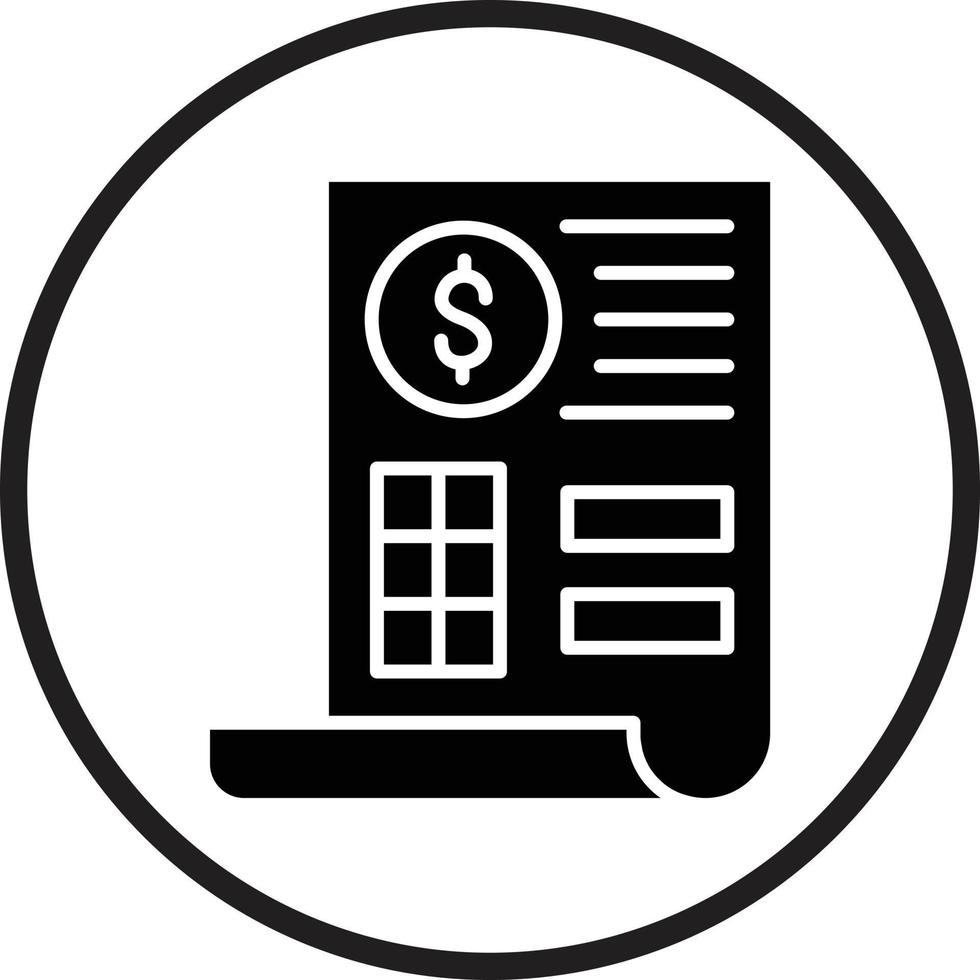 Invoice Vector Icon Design