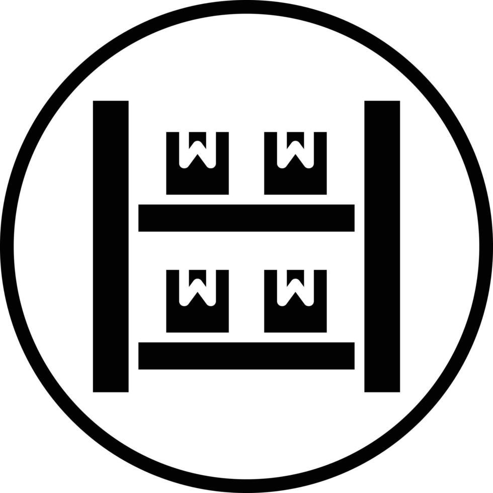 Package Shelves Vector Icon Design