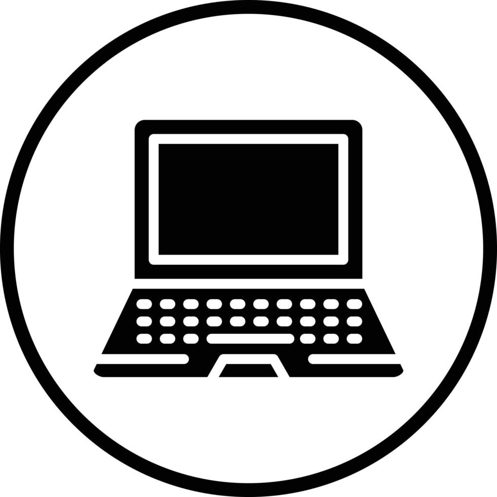 Laptop Vector Icon Design