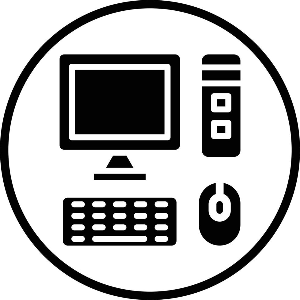 diseño de icono de vector de computadora