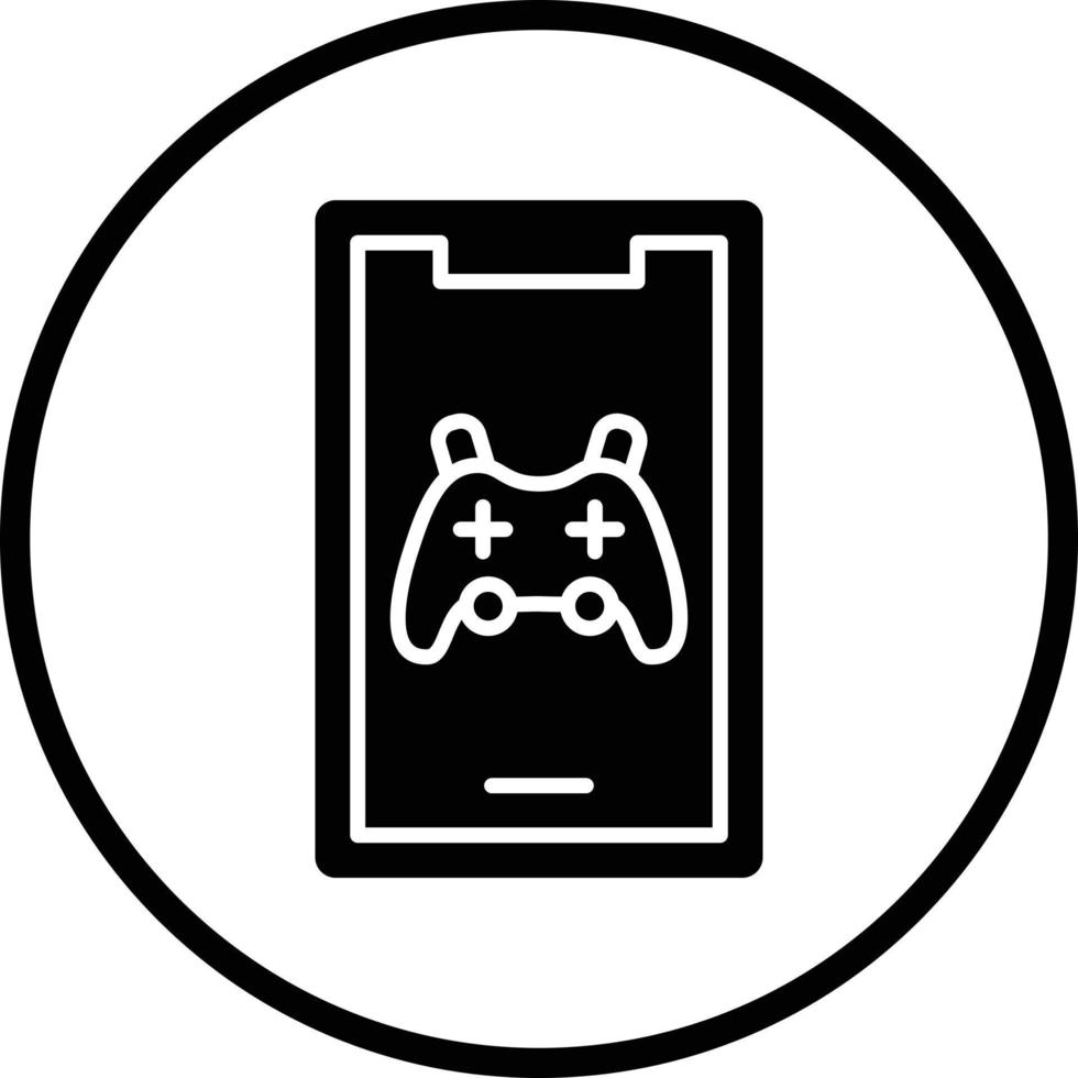 Mobile Gaming Vector Icon Design