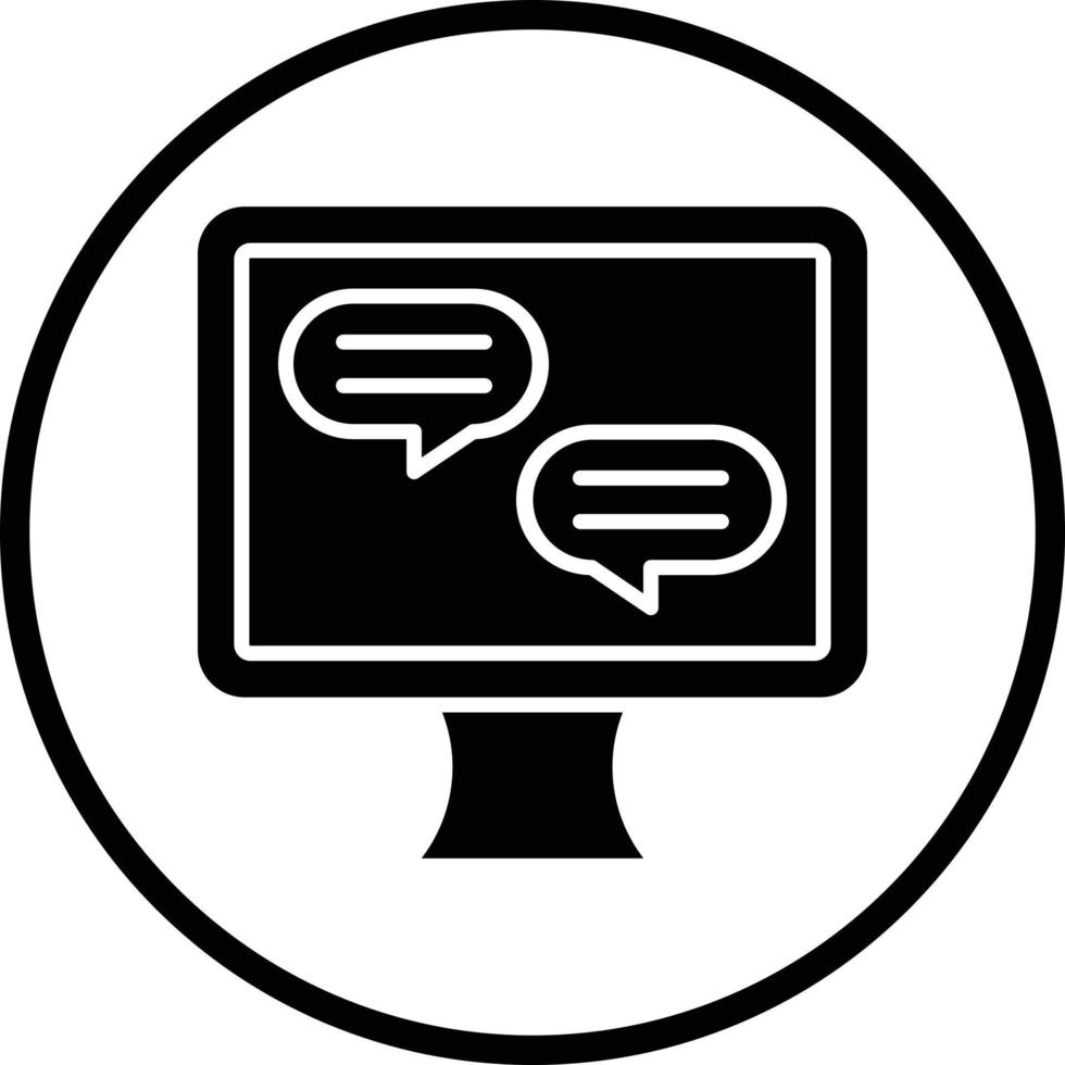 Live Chat Vector Icon Design