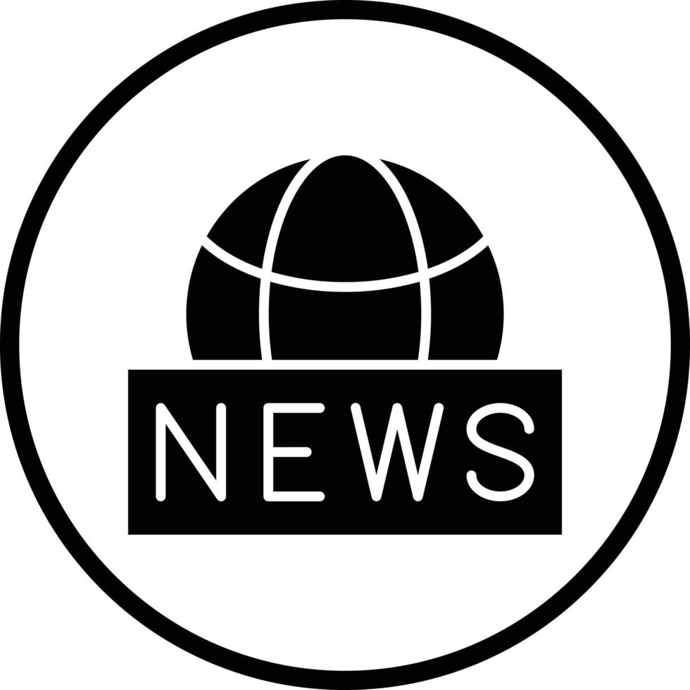 Global News Vector Icon Design