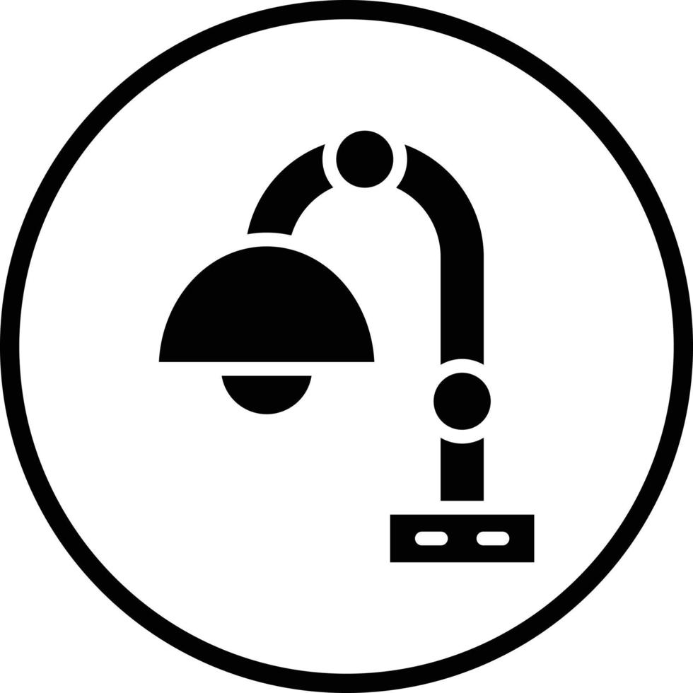 Desk Lamp Vector Icon Design