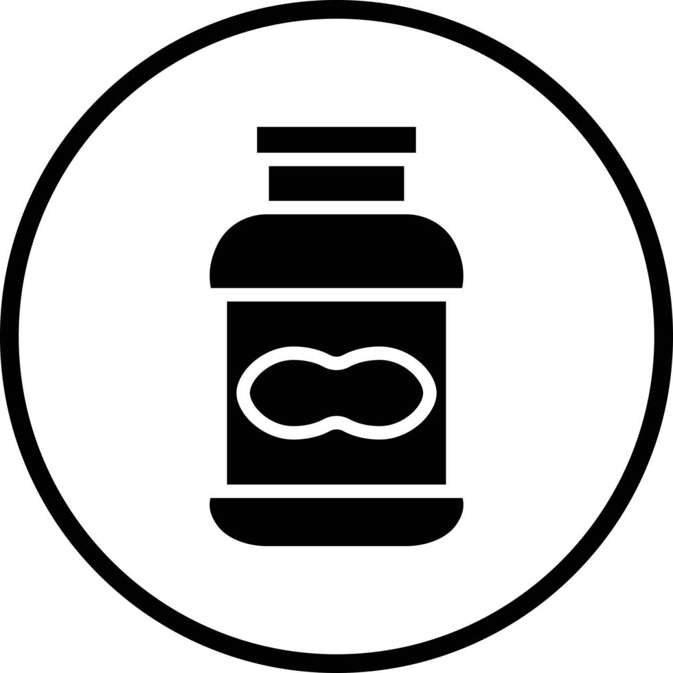 Peanut Butter Vector Icon Design
