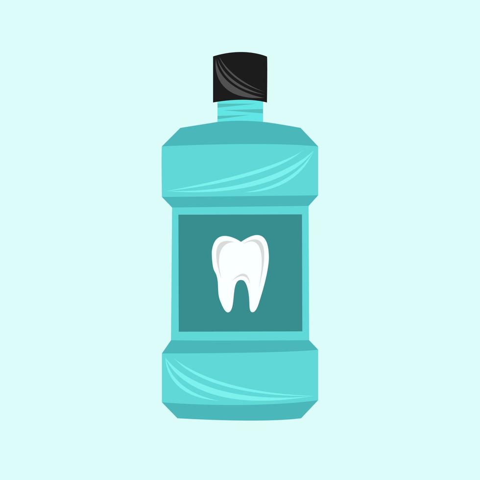 Mouthwash vector illustration for graphic design and decorative element