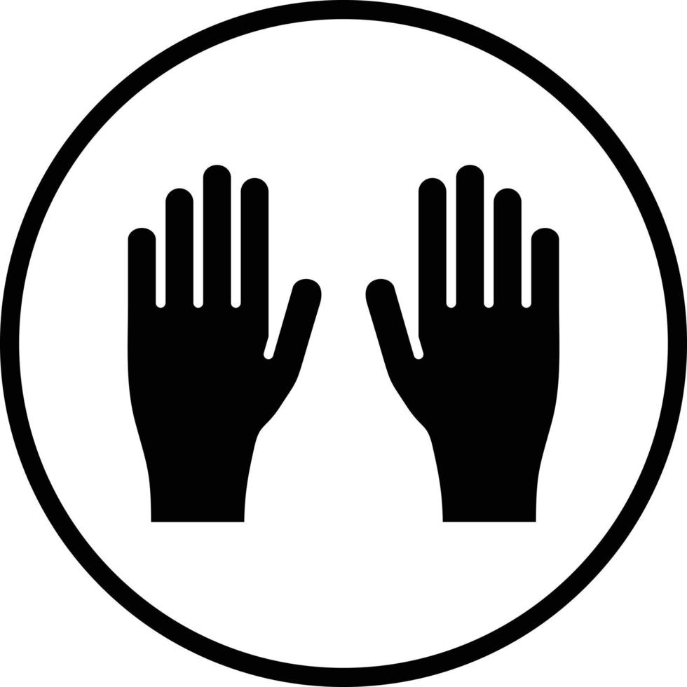 Gloves Vector Icon Design
