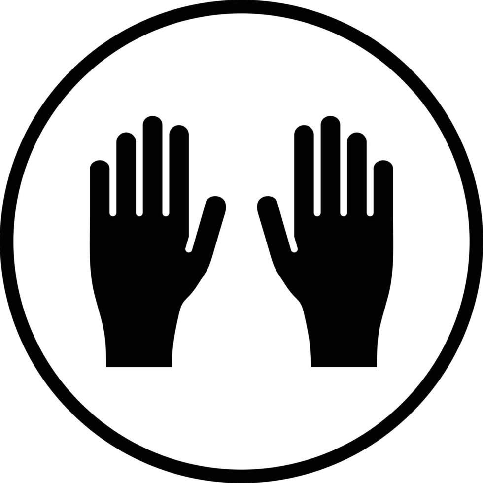 Gloves Vector Icon Design