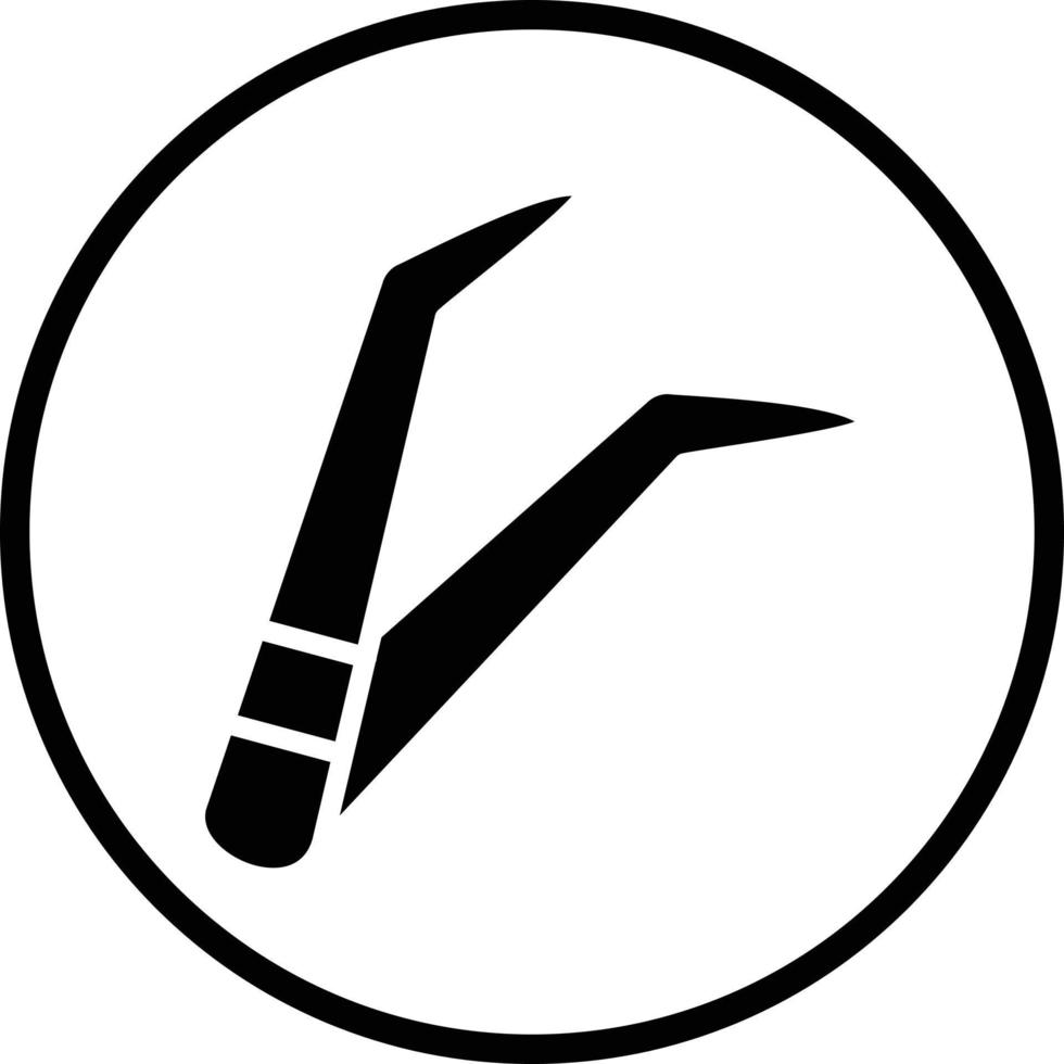 Tweezers Vector Icon Design