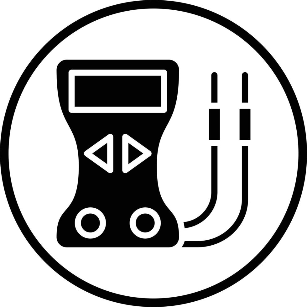 Voltmeter Vector Icon Design