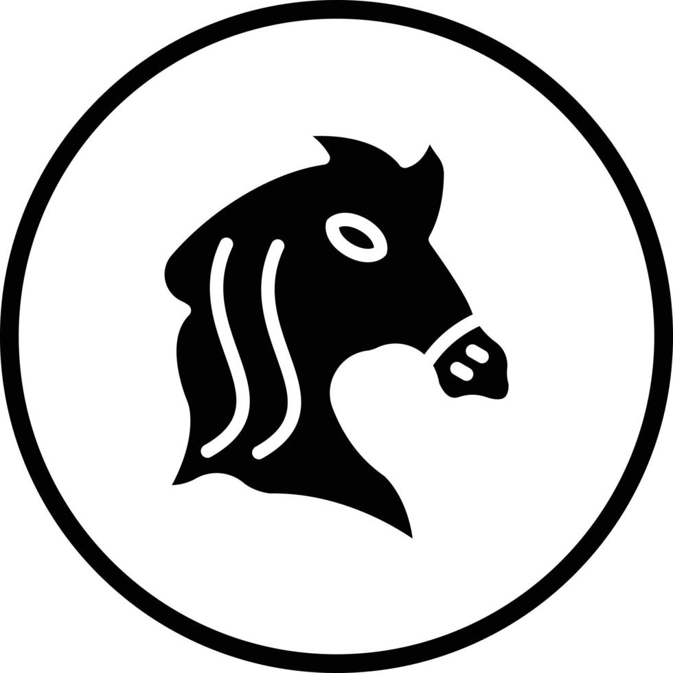 diseño de icono de vector de caballo