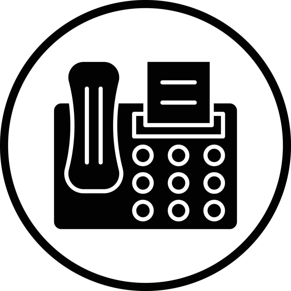 Fax Vector Icon Design