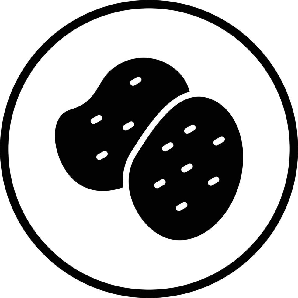 Potatoes Vector Icon Design