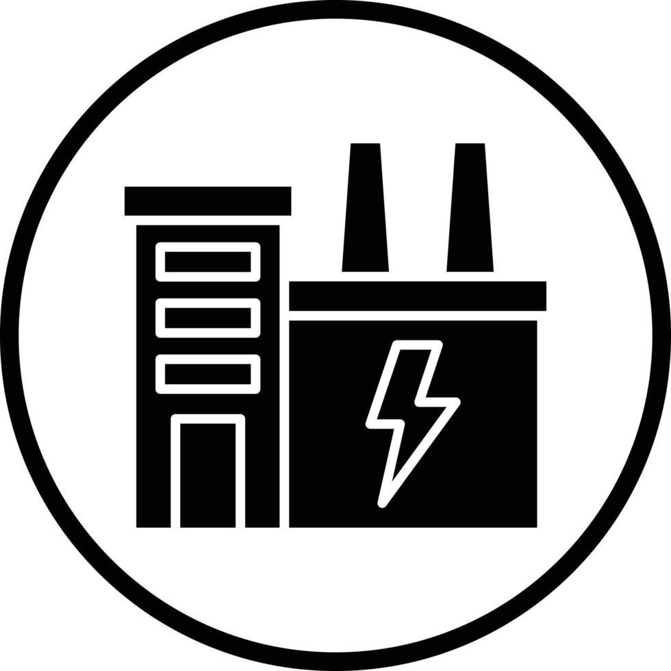 Electric Factory Vector Icon Design