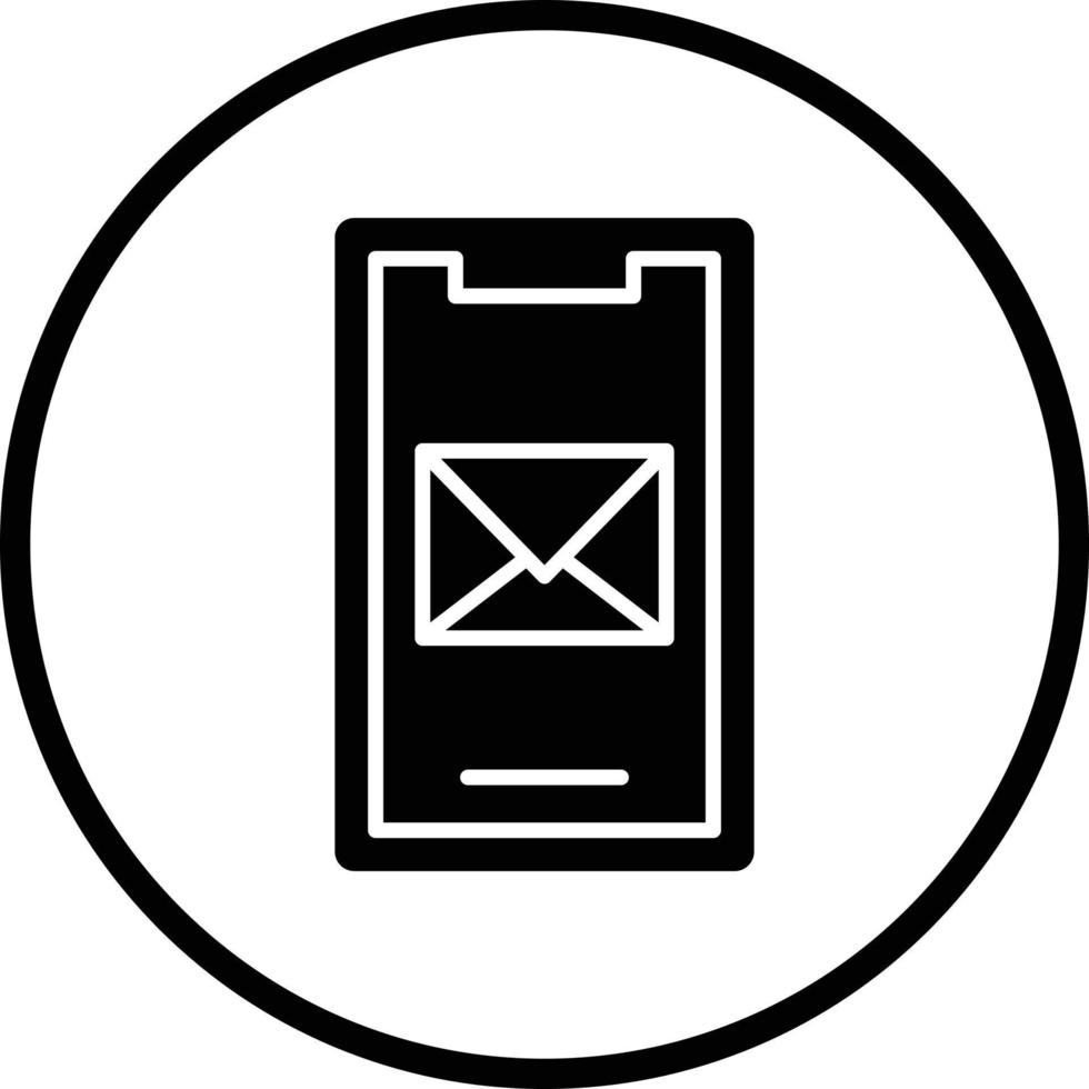 móvil correo vector icono diseño