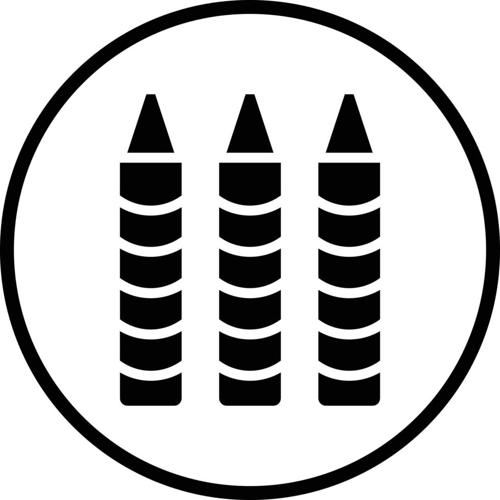 Crayons Vector Icon Design