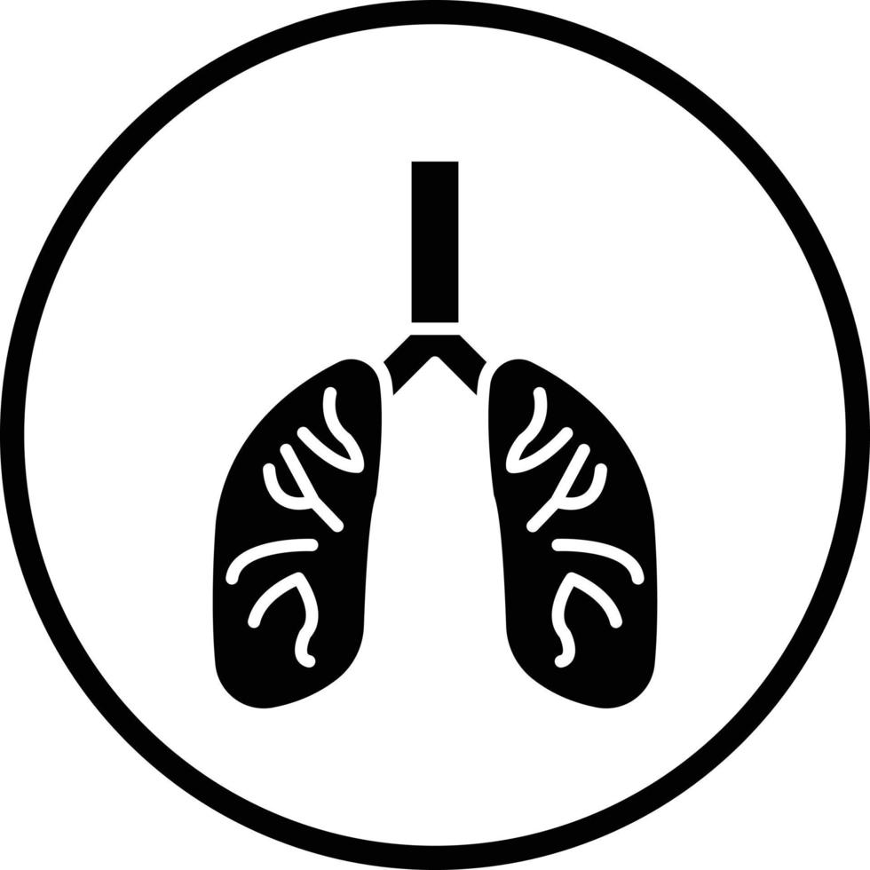 Lungs Vector Icon Design